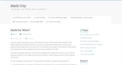 Desktop Screenshot of mathcity.com